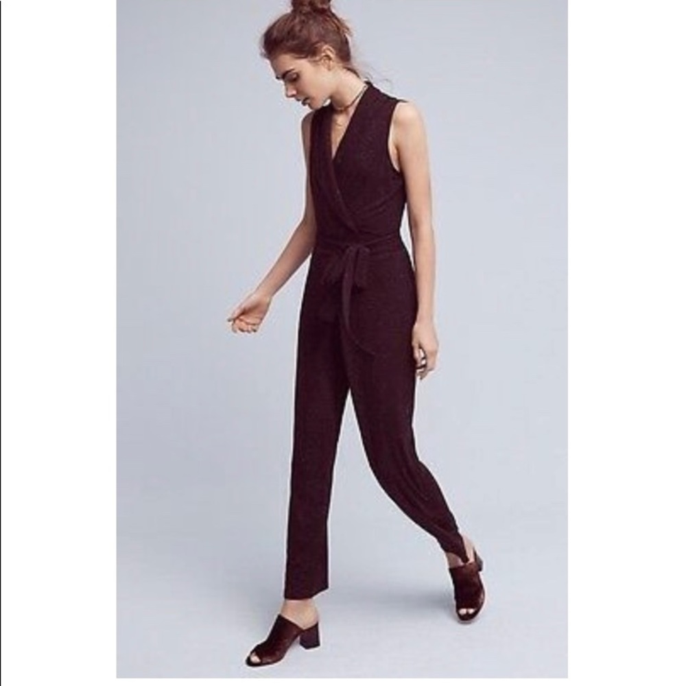 Anthropologie Black Jumpsuit